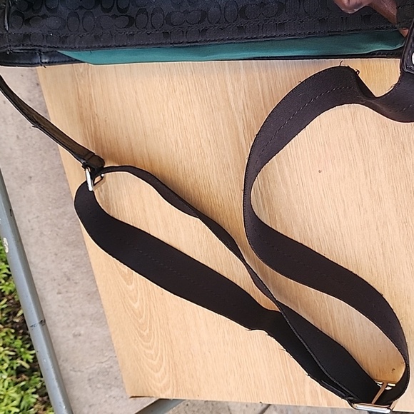 Coach Black Monogram Messenger Bag - Picture 16 of 16